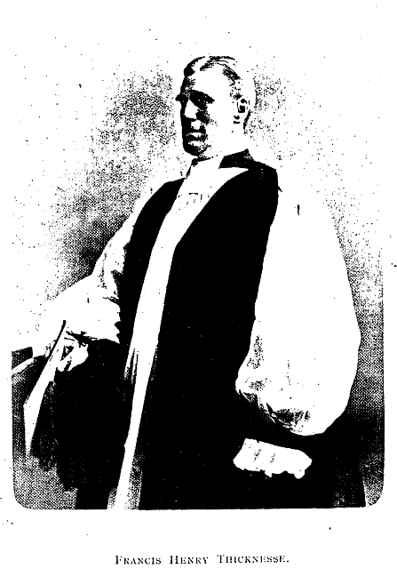 Rev Henry Thicknesse