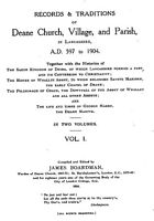 Records and Traditions of Deane Church Volume 1